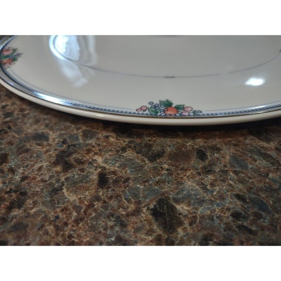 Christopher Stuart Y1008 Fruit Basket pattern Bone China Platter Cake Plate - Picture 12 of 14